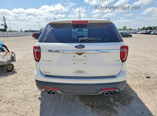 1FM5K8HT8JGC71180 2018 FORD EXPLORER White Widok z tyłu