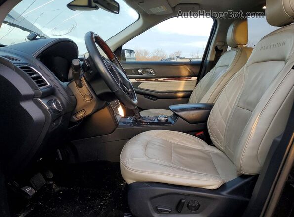 1FM5K8HT8KGA70820 2019 FORD EXPLORER Черный Вид салона спереди