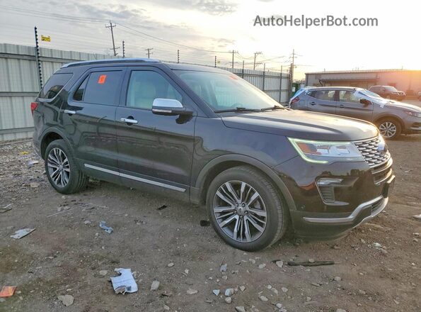 1FM5K8HT8KGA70820 2019 FORD EXPLORER Черный Передняя правая четверть