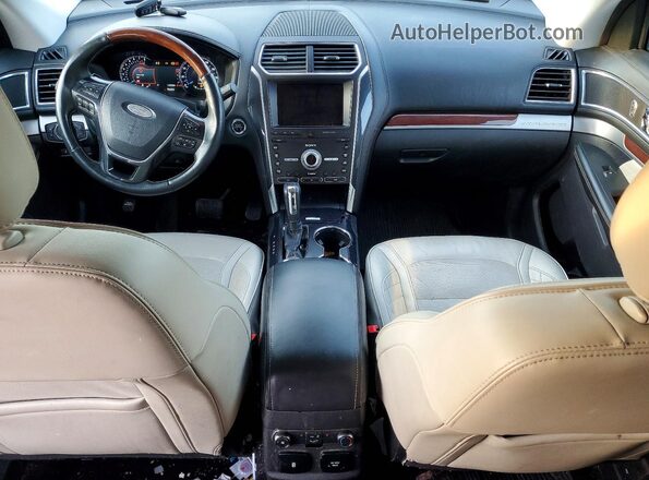 1FM5K8HT8KGA70820 2019 FORD EXPLORER Черный Вид панели приборов