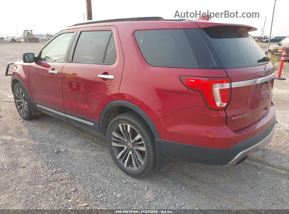 1FM5K8HT9GGB80539 2016 FORD EXPLORER Red Tył lewy