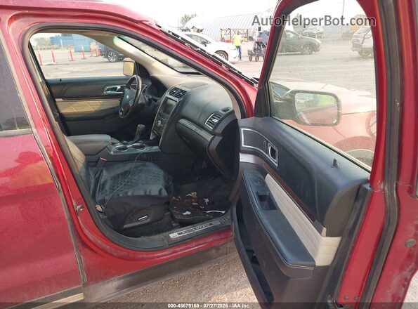 1FM5K8HT9GGB80539 2016 FORD EXPLORER Red Widok wnętrza z przodu