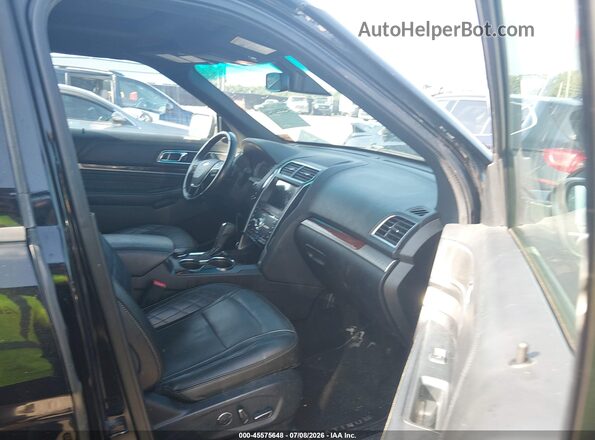 1FM5K8HT9HGC03836 2017 FORD EXPLORER Black წინა სალონის ხედი