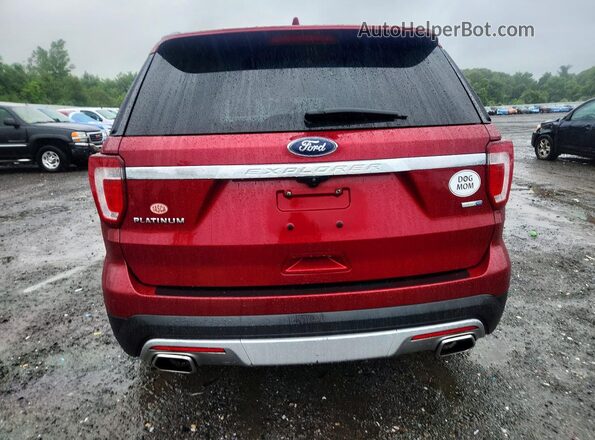 1FM5K8HTXHGC82191 2017 FORD EXPLORER Красный Вид сзади