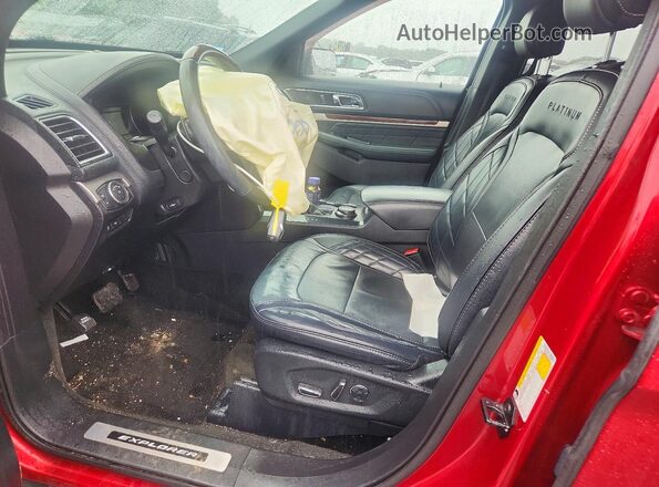 1FM5K8HTXHGC82191 2017 FORD EXPLORER Красный Вид салона спереди