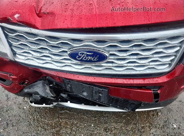 1FM5K8HTXHGC82191 2017 FORD EXPLORER Красный Вид подкапотного пространства