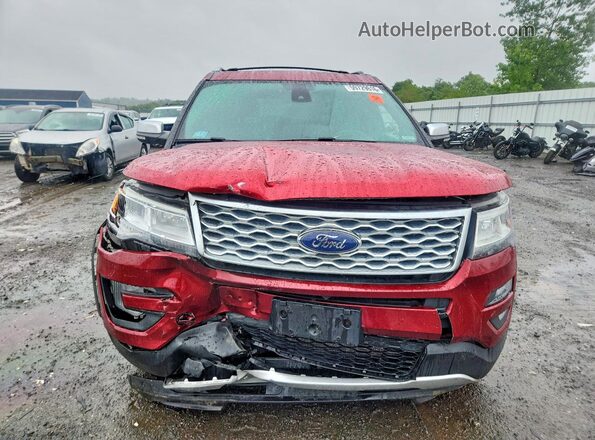 1FM5K8HTXHGC82191 2017 FORD EXPLORER Красный Вид спереди