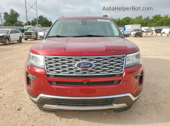 1FM5K8HTXKGA64856 2019 FORD EXPLORER Красный Вид спереди