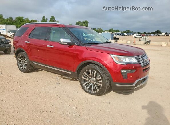 1FM5K8HTXKGA64856 2019 FORD EXPLORER Красный Передняя правая четверть