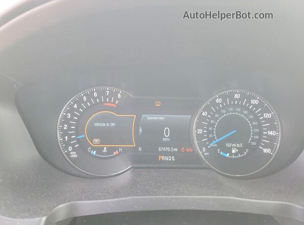 1FM5K8HTXKGA64856 2019 FORD EXPLORER Красный Вид щитка приборов