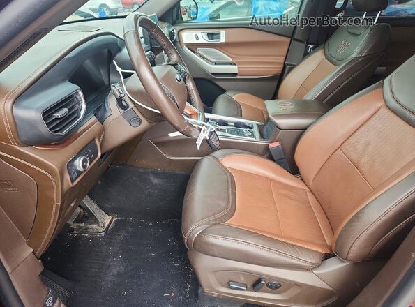 1FM5K8LC0NGA37922 2022 FORD EXPLORER Burgundy Вид салону спереду