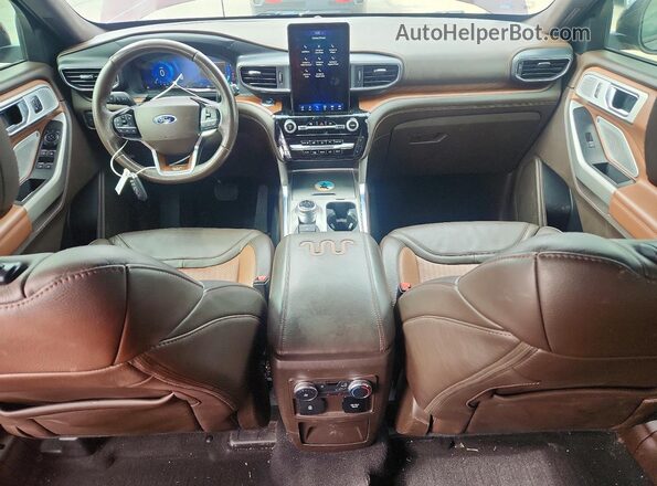 1FM5K8LC0NGA37922 2022 FORD EXPLORER Burgundy Вид панелі приладів