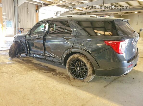 1FM5K8LC4NGA90347 2022 FORD EXPLORER Gray Rear left