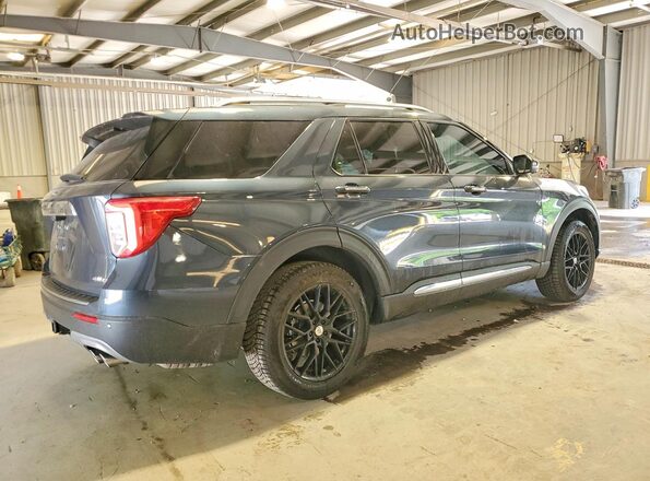 1FM5K8LC4NGA90347 2022 FORD EXPLORER Gray Rear right