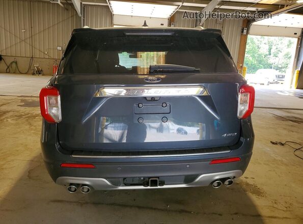 1FM5K8LC4NGA90347 2022 FORD EXPLORER Gray Rear view