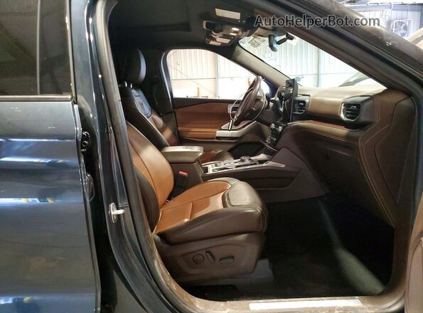 1FM5K8LC4NGA90347 2022 FORD EXPLORER Gray Front interior view