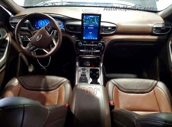 1FM5K8LC4NGA90347 2022 FORD EXPLORER Gray Dashboard view