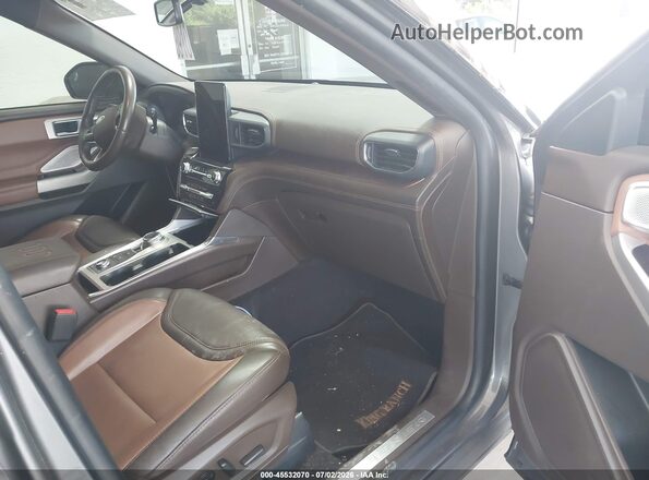 1FM5K8LC8NGA18874 2022 FORD EXPLORER Gray Front interior view