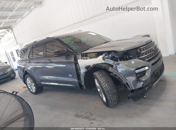 1FM5K8LC8NGA18874 2022 FORD EXPLORER Gray Rear interior view