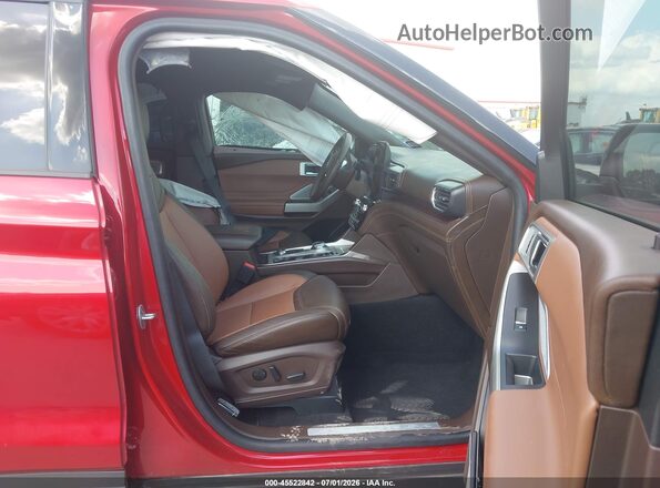 1FM5K8LC9RGA43496 2024 FORD EXPLORER Red Vista interior delantera