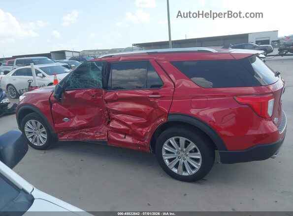 1FM5K8LC9RGA43496 2024 FORD EXPLORER Red Vista interior de 360 grados