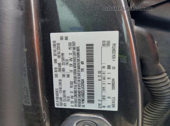 1FMCU0BZ2LUC05924 2020 FORD ESCAPE Серый Вид подкапотного пространства