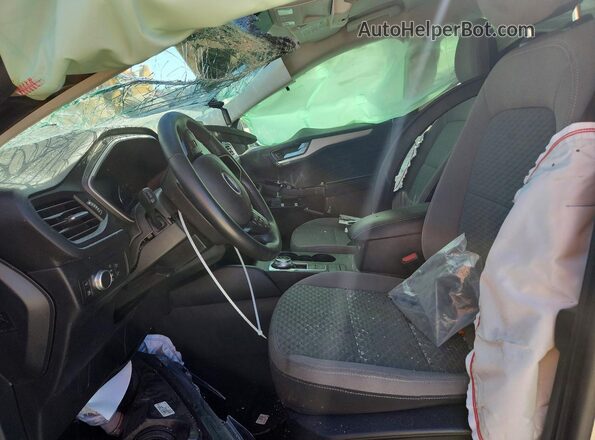 1FMCU0BZ2MUB01256 2021 FORD ESCAPE Gray Front interior view
