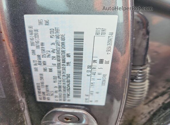1FMCU0BZ4NUB07593 2022 FORD ESCAPE Silver VIN sticker view