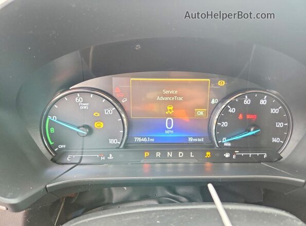 1FMCU0BZ4NUB07593 2022 FORD ESCAPE Silver Instrument cluster view