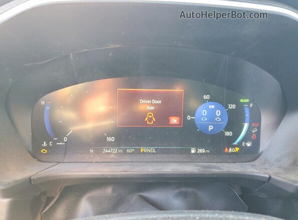 1FMCU0BZXLUC20686 2020 FORD ESCAPE Серебряный Вид щитка приборов