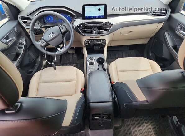 1FMCU0CZ1MUB03479 2021 FORD ESCAPE Blue Widok deski rozdzielczej