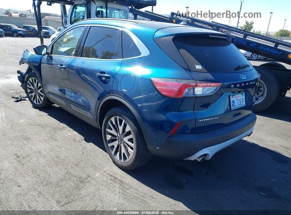 1FMCU0DZ0LUB05723 2020 FORD ESCAPE Blue Trasero izquierdo