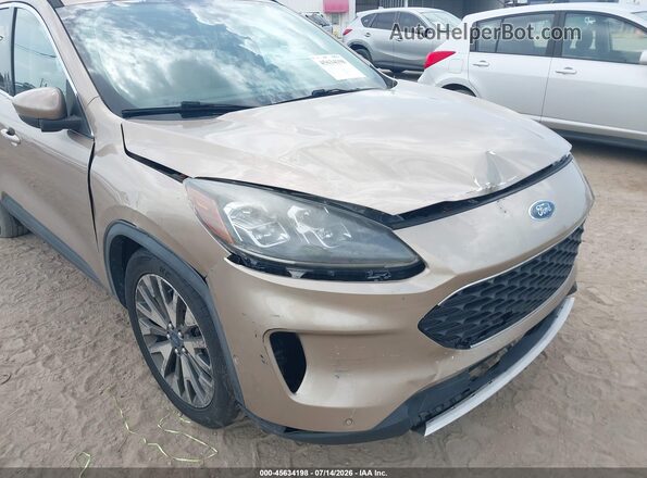 1FMCU0DZ1LUA39554 2020 FORD ESCAPE Brown Front view