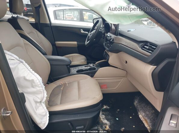 1FMCU0DZ1LUA39554 2020 FORD ESCAPE Brown Front interior view