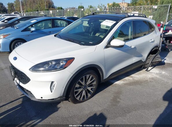 1FMCU0DZ3LUB05649 2020 FORD ESCAPE White Front left
