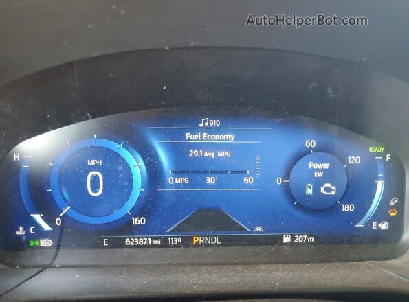 1FMCU0DZ6MUA26378 2021 FORD ESCAPE Синий Вид щитка приборов