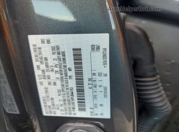 1FMCU0E16PUB44153 2023 FORD ESCAPE Charcoal VIN կոդի պիտակի տեսք