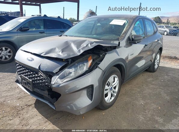 1FMCU0F61NUB55763 2022 FORD ESCAPE Gray Առջևի ձախ երեք քառորդ տեսարան