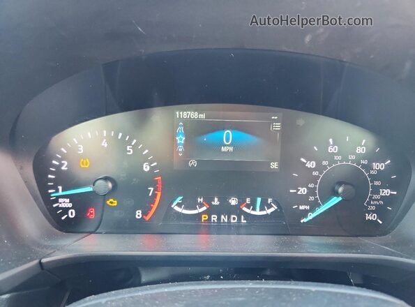 1FMCU0F62LUB65926 2020 FORD ESCAPE Black Вид щитка приладів