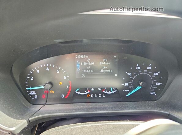 1FMCU0F65MUA47032 2021 FORD ESCAPE Gray Instrument cluster view