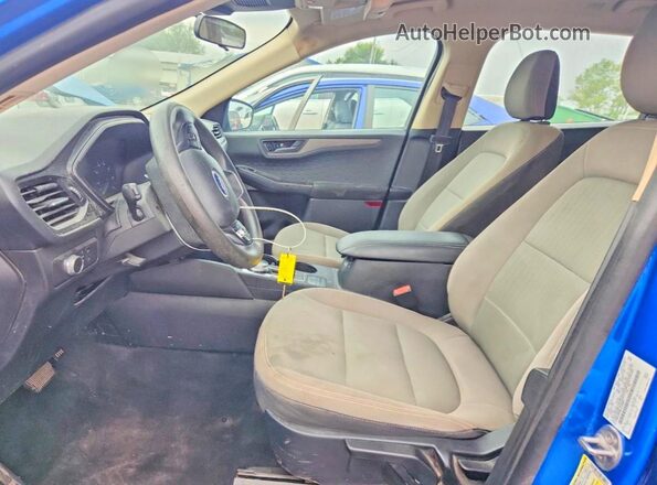 1FMCU0F69LUC24891 2020 FORD ESCAPE Blue Widok wnętrza z przodu