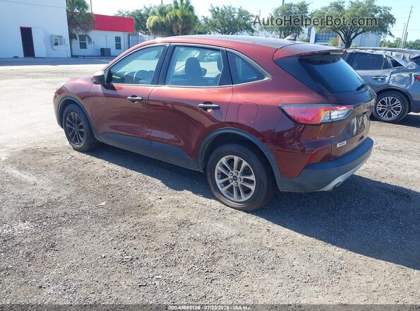 1FMCU0F69MUA27740 2021 FORD ESCAPE Burgundy Rear left