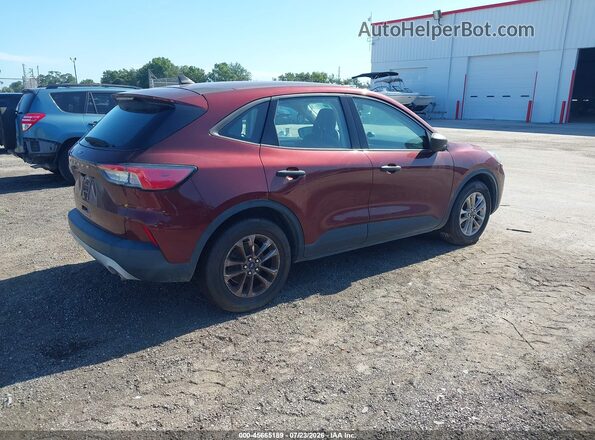 1FMCU0F69MUA27740 2021 FORD ESCAPE Burgundy Rear right