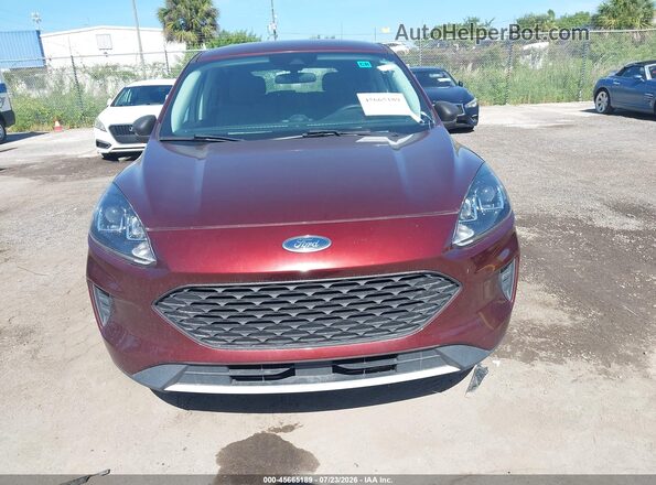 1FMCU0F69MUA27740 2021 FORD ESCAPE Burgundy Front view