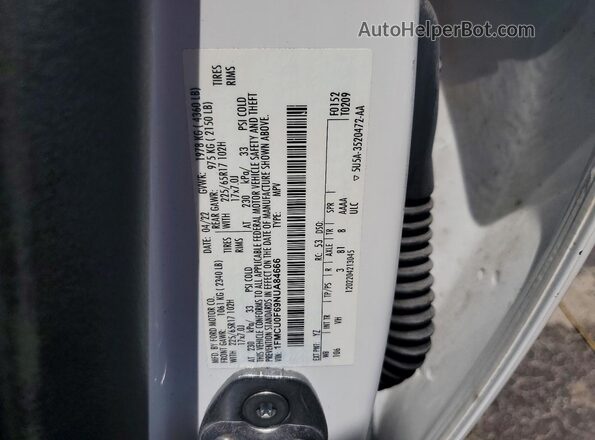 1FMCU0F69NUA84666 2022 FORD ESCAPE White Вид підкапотного простору