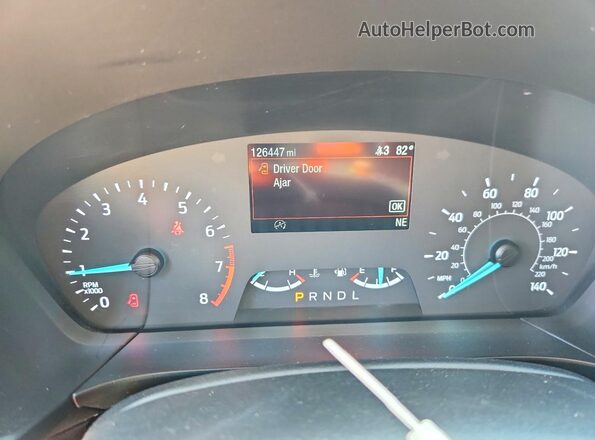 1FMCU0F6XMUA98123 2021 FORD ESCAPE White Вид щитка приладів