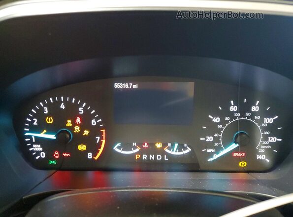 1FMCU0F6XNUA36240 2022 FORD ESCAPE Gray Widok zestawu wskaźników