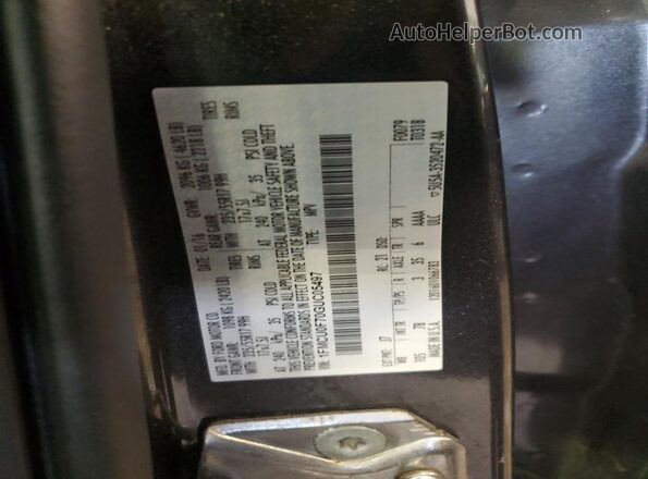 1FMCU0F70GUC05497 2016 FORD ESCAPE Charcoal Вид наклейки з VIN-кодом