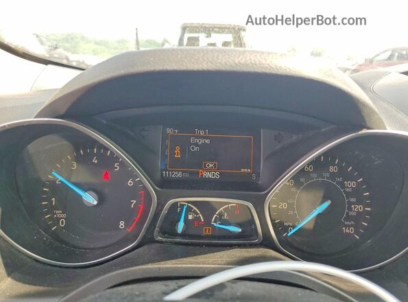 1FMCU0F70HUB97497 2017 FORD ESCAPE Orange Instrument cluster view