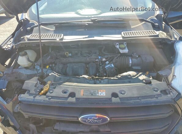1FMCU0F70HUB98858 2017 FORD ESCAPE Black ძრავის განყოფილების ხედი